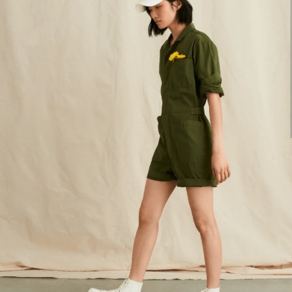 Alex Mill Long Sleeve Short Standard Jumpsuit - Picture 2 of 9